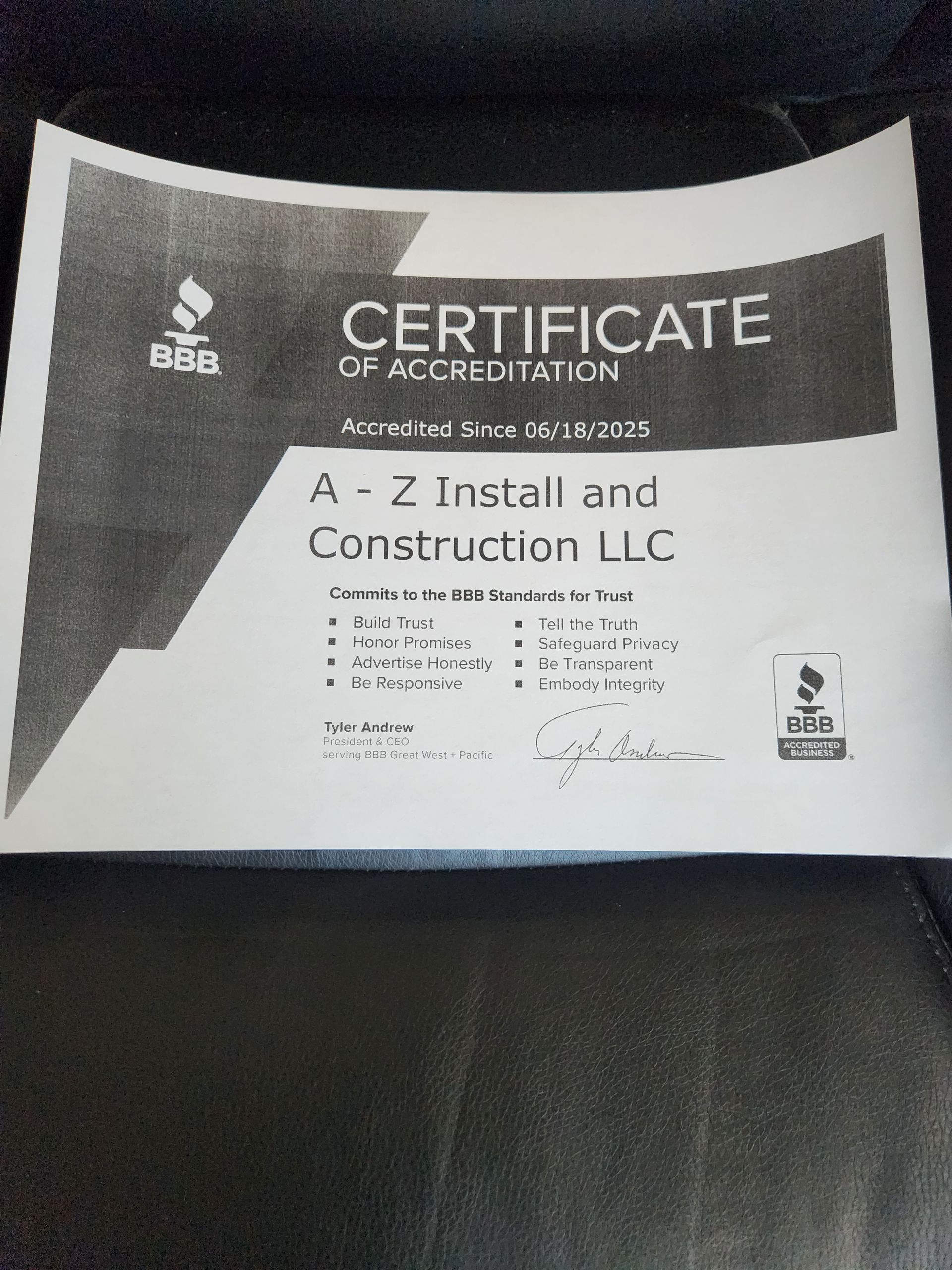 A - Z Install and Construction LLC photo 2