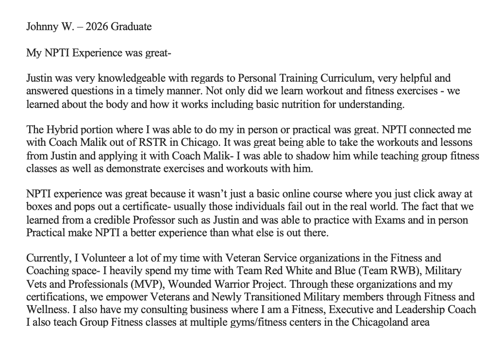National Personal Training Institute photo 9